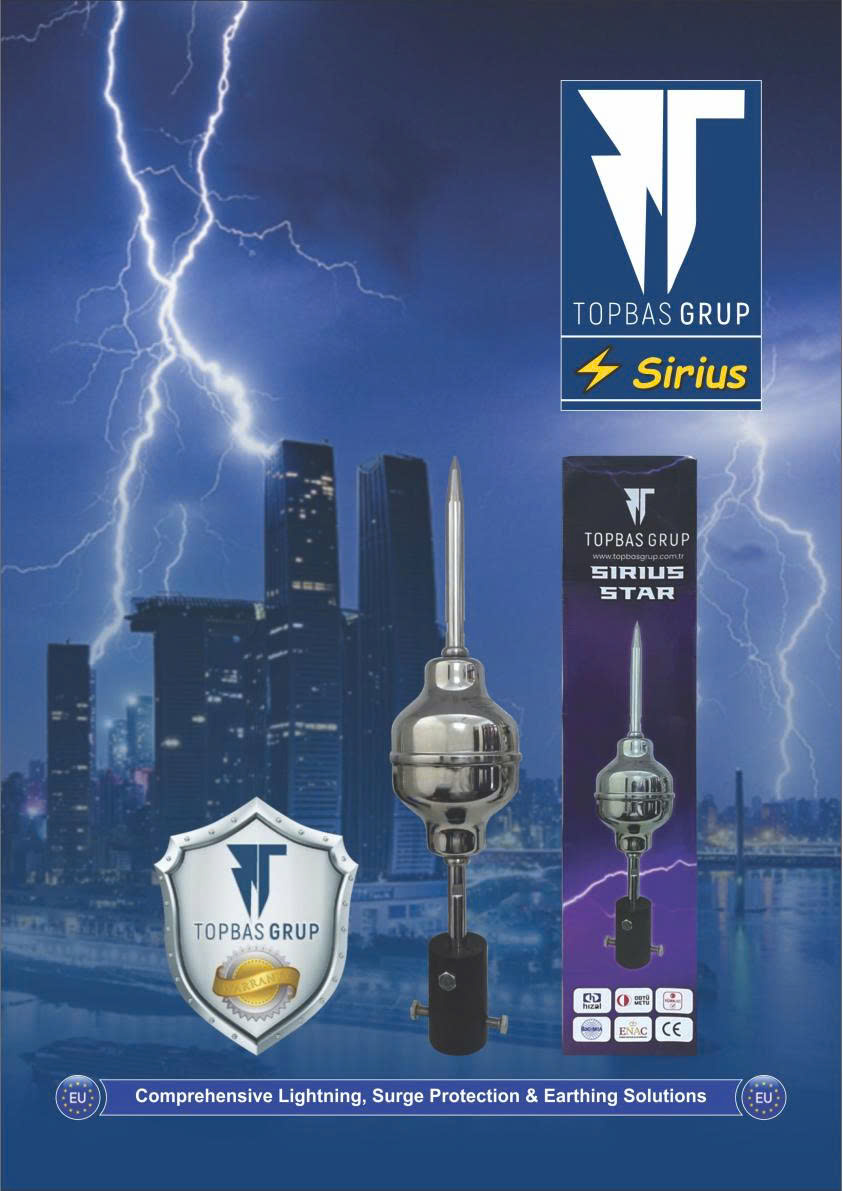 Kim Thu Sét Sirius ESE130 – Thổ Nhĩ Kỳ | Giải Pháp Chống Sét Hiệu Quả Cho Mọi Công Trình